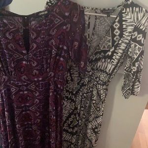 Long 3/4 sleeve EXPRESS dresses S and XS